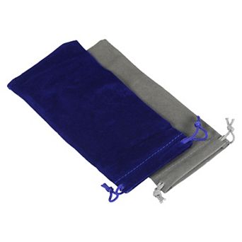 17x8cm Drawstring Gift Bags, 2 pc Soft Flannel Cloth Storage Pouch