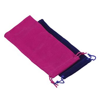 17x8cm Drawstring Gift Bags, 2 pc Soft Flannel Cloth Storage Pouch