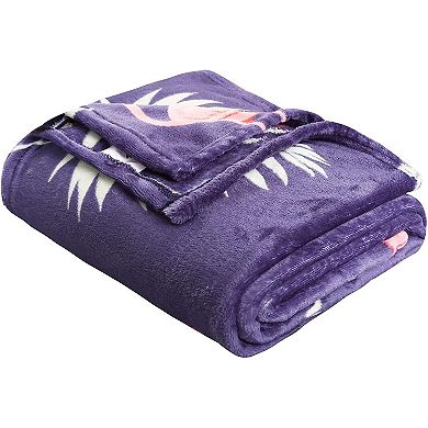 Elegant Comfort Summer Theme Pattern Flannel Fleece Throw Blanket