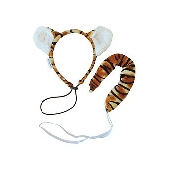 Midlee Tiger Dog Costume Headband & Tail