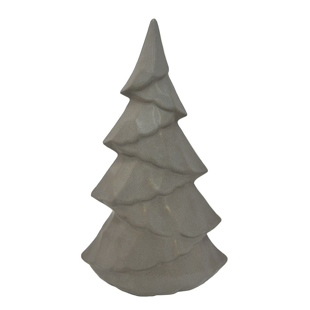 Matte Textured Sloping Tree Holiday Table Decor