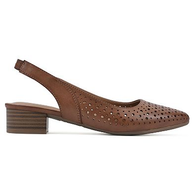 White Mountain Boronic Women's Slingback Heels