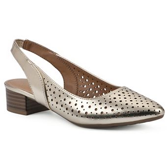 White Mountain Boronic Women's Slingback Heels