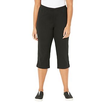 Catherines Women's Plus Size Everyday Capri With Sparkle Hem