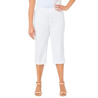 Catherines Women's Plus Size Everyday Capri With Sparkle Hem