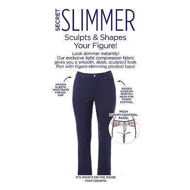 Catherines Women's Plus Size Secret Slimmer Pant