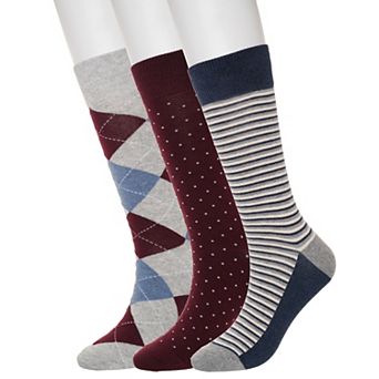 Men's Sonoma Goods For Life® 3-Pack Crew Socks