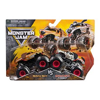 Monster Jam Monster Mutt vs. Dalmatian Die-Cast Monster Trucks 1:64 Scale 2 pc Set