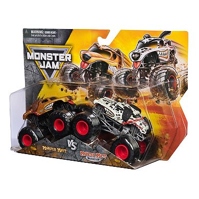 Monster Jam Monster Mutt vs. Dalmatian Die-Cast Monster Trucks 1:64 Scale 2-pc. Set