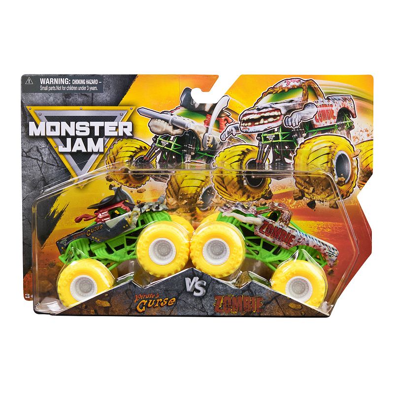 Monster Jam Pirate's Curse Vs. Zombie Die-Cast Monster Trucks 2-pc