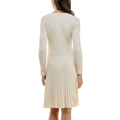 Women's Taylor Ribbed V-Neck Sweater Dress