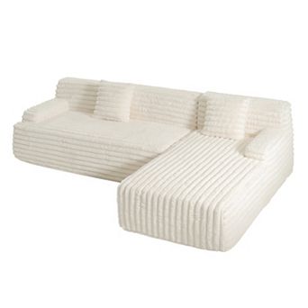 Merax 110" Cloud Sectional Sofa Upholstered Couch