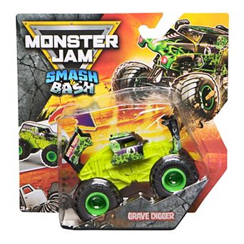 Monster Jam Smash & Bash Grave Digger Die-Cast Monster Truck
