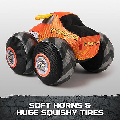 Monster Jam El Toro Loco Plush Toy with Sound, Shark Monster Truck
