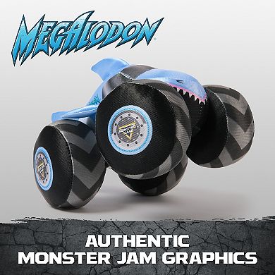 Monster Jam Megalodon 7-in. Plush Monster Truck Toy with Sound