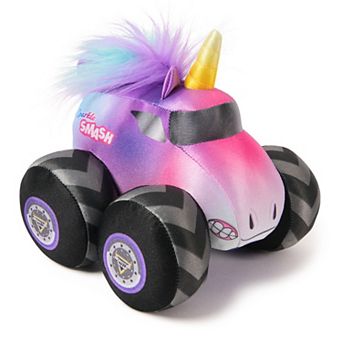 Monster Jam Sparkle Smash 7 in Plush Monster Truck Toy with Sound