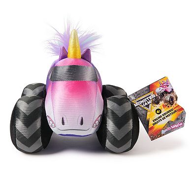 Monster Jam Sparkle Smash 7-in. Plush Monster Truck Toy with Sound