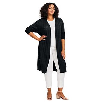 Avenue Women's Plus Size Pointelle Duster