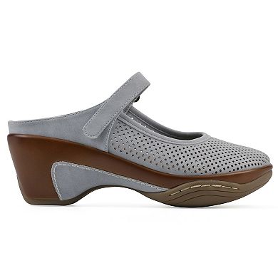 White Mountain Vinto2 Women's Mary Jane Clogs