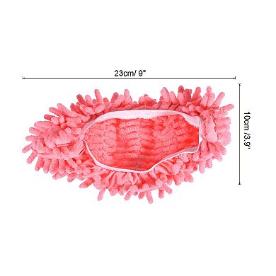 Washable Cleaning Shoes Cover Multifunction Chenille Duster Mop Slippers Foot Socks Pack of 2