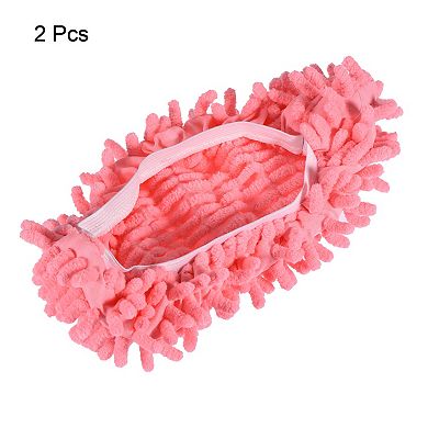 Washable Cleaning Shoes Cover Multifunction Chenille Duster Mop Slippers Foot Socks Pack of 2