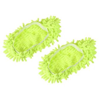 Washable Cleaning Shoes Cover Multifunction Chenille Duster Mop Slippers Foot Socks Pack of 2