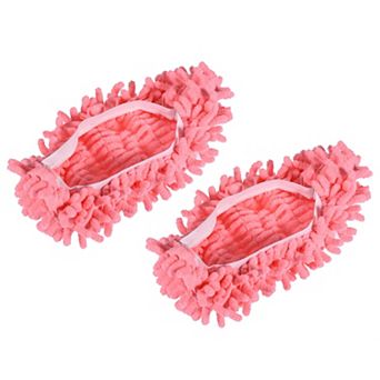 Washable Cleaning Shoes Cover Multifunction Chenille Duster Mop Slippers Foot Socks Pack of 2