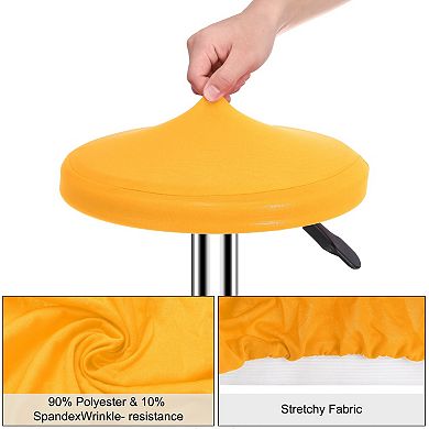 Round Bar Stool Covers, 2 Pack Round Seat Cover Dia.11-14", High Stretchy Circle Stool Cover
