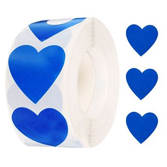 500 pc Heart Stickers 1 Inch Self-Adhesive Stickers Coding Label for DIY Crafts, Classroom Marking
