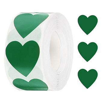 500 pc Heart Stickers 1 Inch Self-Adhesive Stickers Coding Label for DIY Crafts, Classroom Marking
