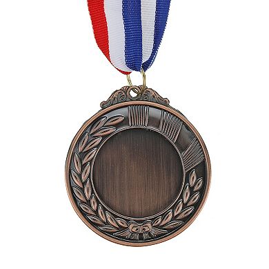 Blank Award Medals, 10 Pack Award Medals with Neck Ribbon, Make Your Medals Kit for Competitions