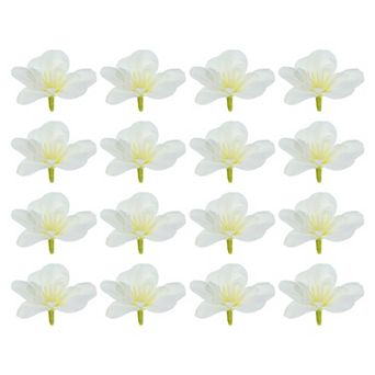 Artificial Orchid Petals, 16 pc Faux Orchid Flower Head Fake Butterfly Flowers Crafts for Decoration
