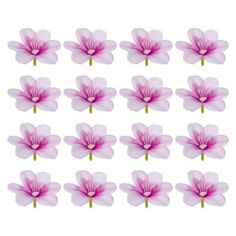 Artificial Orchid Petals, 16 pc Faux Orchid Flower Head Fake Butterfly Flowers Crafts for Decoration