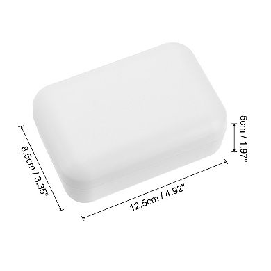 Wooden Soap Holder, Self-Draining Soap Box with Lid Wooden Soap Bar Tray for Bathroom 1pc