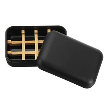 Wooden Soap Holder, Self-Draining Soap Box with Lid Wooden Soap Bar Tray for Bathroom 1 pc