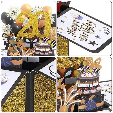 Birthday Card, Pop-Out Birthday Card Funny 3D with Greeting Card and Envelope