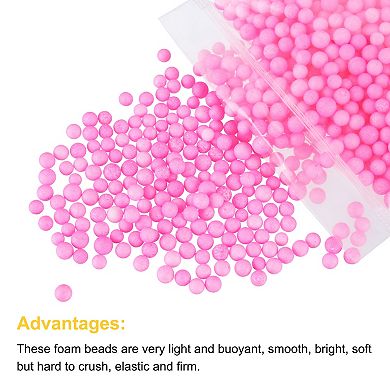 Foam Beads Foam Balls 7-9mm for Wedding and Party Decorations, Tiny Packing Balls