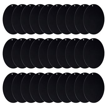 Acrylic Circle Blanks 3.5 Inch, 30 Pack Round Clear Disc Ornaments with Hole