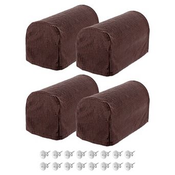 Stretch Armrest Covers Armchair Anti-Slip for Chairs Sofas Couch Arm Covers Recliner Sofa 4 pc
