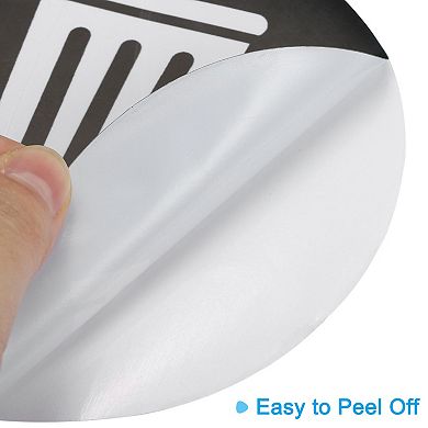 Trash Can Stickers Signs, 12 Pack 5 Inch Recycle Trash Sticker Bin Labels Self-Adhesive Decals