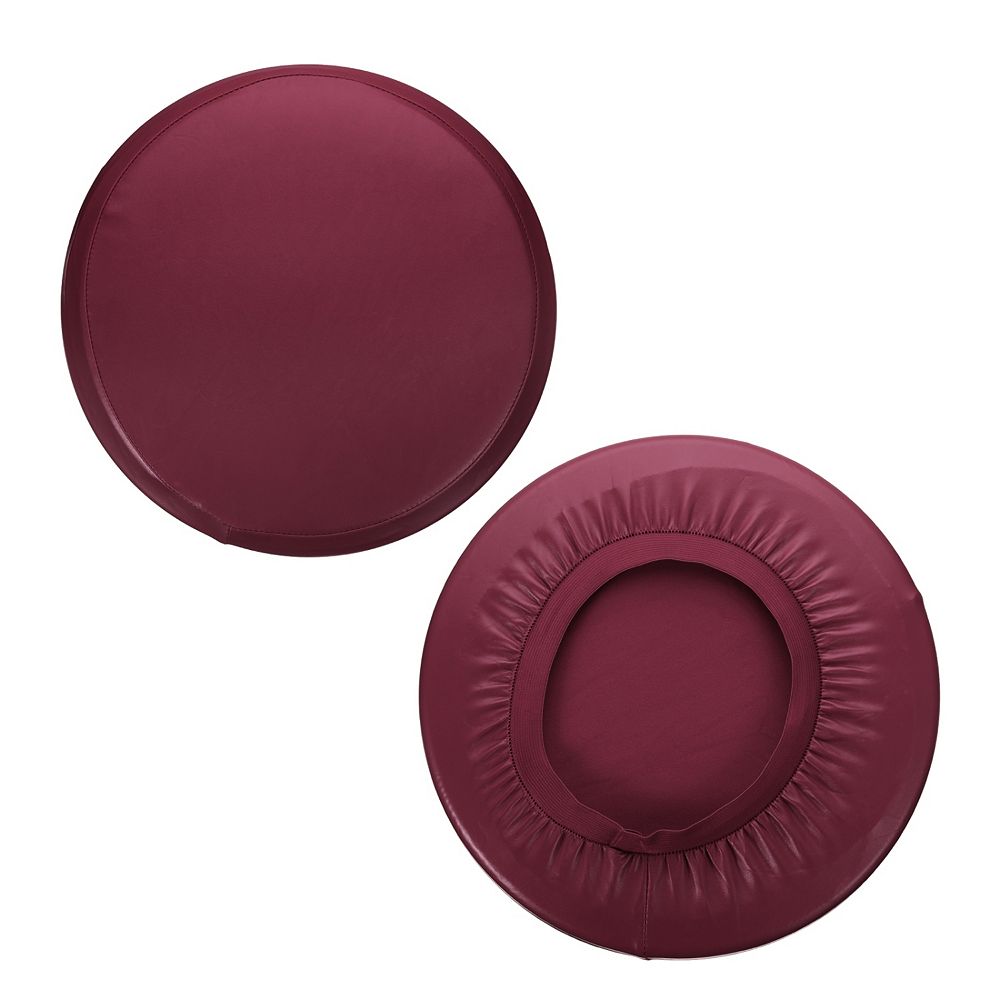 Sunlit Bar Stool Covers - Set Of 2 Round Bar Stool Seat Covers Soft Cushioned Chair Easy Install Wash Cover Only 14 Inch Diameter Brown Sunlit Bar Stool Covers - Set Of 2 Round Bar Stool Seat Covers Soft Cushioned Chair Easy Install Wash Cover Only 14 Inch Diameter Brown