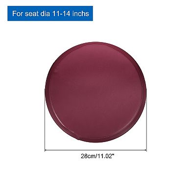 Round Bar Stool Covers, 2 Pack Round Seat Cover Dia.11-14", PU Non-Slip Circle Stool Cover