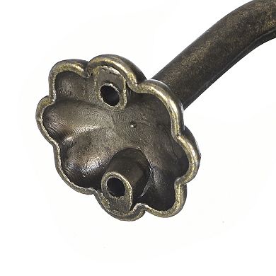 Wall Hooks, 2Pcs Zinc Alloy Single Prong Ceramic Handle Clothes Hook, Bronze Hooks for Hanging Towel