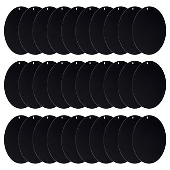 Acrylic Circle Blanks 2 Inch, 30 Pack Round Clear Disc Ornaments with Hole
