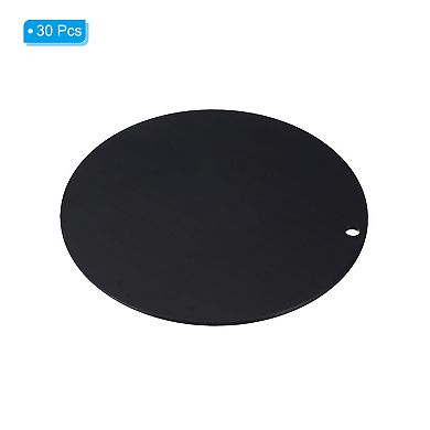 Acrylic Circle Blanks 4 Inch, 30 Pack Round Clear Disc Ornaments with Hole