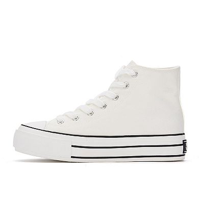 Andrea Canvas Sneaker Boots With Platform 89614