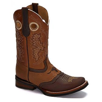 Forastero Men Western Cowboy Leather Boots