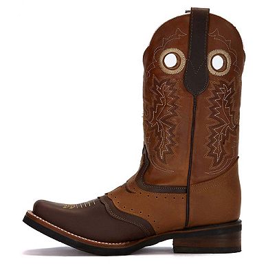 Forastero Men Western Cowboy Leather Boots