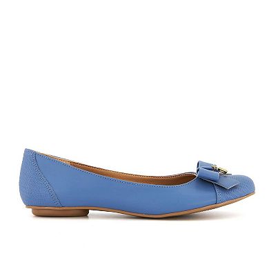 Andrea Ballerinas with bow and golden lock charm 62607