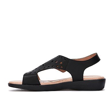 Andrea Leather Comfort laser Pattern Sandals 88526